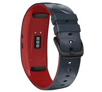 CHCWR Smart Watch Straps para Gear Fit 2 Pro Strap Silicone Fitness Watch Wrist Band de la banda Fit2 Pro SM-R360 Banda de reloj de brazalete ajustable (color: negro rojo)