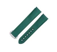 CHCWR Tabla de tela de nylon gris de 20 mm Fit para correa Omega para AT150 Seamaster 300 Planet Ocean de Ville Speedmaster Band de reloj curvado