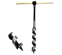 CHCYWJGJ Broca de taladro de mano alargada, 2.5 x 38.1 cm, llave de taladro de mano, taladro de madera de ojo escocés, fácil de llevar, perfecto para camping, refugio, construcción, al aire libre,