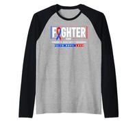 CHD Disease Fighter - Conocimiento de Defectos cardíacos congénitos Camiseta Manga Raglan