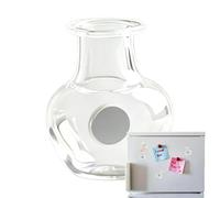 Chdnhe Imanes de Jarrón Pequeño | Decoración Transparente Divertida Hazlo Tú Mismo | Mini jarrones magnéticos para frigorífico,para Hogar Cocina Apartamento Casa de Campo Escuela Aula Oficina Pizarra
