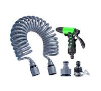 Chdnhe Manguera Expansible | Manguera Ligera Flexible Para Jardín - Tubo De Riego De 20m Resistente A La Intemperie Con Núcleo De Látex 4 Capas Para Granja, Obra, Césped Y Lavado De Coches