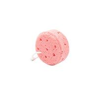 CHDWEY Cepillo corporal Hangable Round BathSponge Scrubber Bath Scrub Sponge Honeycomb Foaming Body Cleaning Bath Products(Pink)