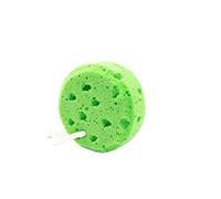 CHDWEY Cepillo corporal Hangable Round BathSponge Scrubber Bath Scrub Sponge Honeycomb Foaming Body Cleaning Bath Products(Green)