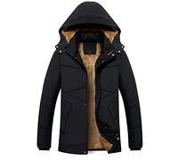 CHDWEY Chaqueta Acolchada para Hombre Abrigo Acolchado de Invierno Chaqueta Acolchada de Mediana Edad y Ancianos Estilo Slim-fit Plus Jacket(Blue,XS)