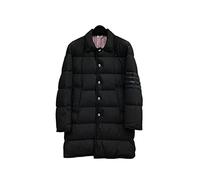 CHDWEY Chaqueta Acolchada para Hombre Winter Jacket Down Jacket Black Coat Down Padded Matt Nylon Jacket(L)