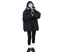 CHDWEY Chaqueta de plumón para Mujer Chaqueta Acolchada Gruesa para Mujeres Estudiantes, Abrigo de urdimbre Grueso de Pan de Longitud Media Que combina con Todo, Ropa de Otoño Invierno para Mujer(L)