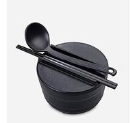 CHDWEY Cuencos de cerámica para ramen con cuchara de sopa y palillos, cuenco de sopa, fideos, ramen, udon y miso, capacidad para sopa de 18.8 x 10