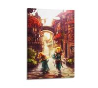 CHDYRNGU Final Fantasy IX - Póster decorativo de videojuegos, lienzo para pared e impresión artística moderna para dormitorio familiar, 40 x 60 cm