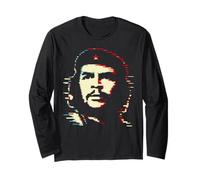 Che Guevara Camisa Cuba Pixel Art Glitch Pop Art Cubano Retro Manga Larga