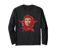 Che Guevara Camisa Star Cuba Graphic Revolution Cuban Rebel Manga Larga