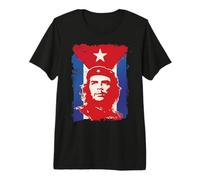 Che Guevara Camiseta Bandera Cuba Revolución Cubana Rebelde Camiseta Premium