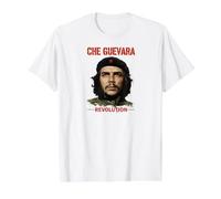 Che Guevara Camiseta gráfica económica, Hombre, Blanco, S