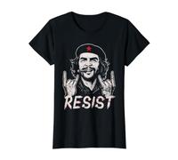 Che Guevara Camiseta Resist Gesto Rock Revolución Rebelde Camiseta gráfica económica, Mujer, Negro, XL