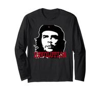 Che Guevara Guerrilla Rebelde Icono Líder de la Revolución Manga Larga