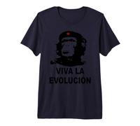 Che Guevara Mono Revolution Viva la Evolucion Evolution Camiseta Premium