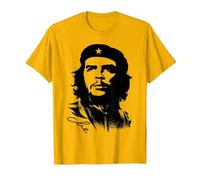 Che Guevara Rebel Cuban Camiseta Guerrilla Revolution Camiseta, Hombre, Dorado Brillante, XXL