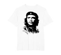 Che Guevara Rebel Cuban Camiseta Guerrilla Revolution Camiseta, Hombre Tallas Grandes, Blanco, 2X Alto