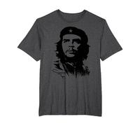 Che Guevara Rebel Cuban Camiseta Guerrilla Revolution Camiseta, Hombre Tallas Grandes, Jaspeado Oscuro, 5X Alto