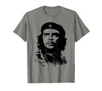 Che Guevara Rebel Cuban Camiseta Guerrilla Revolution Camiseta, Hombre, Verde Militar Jaspeado, L