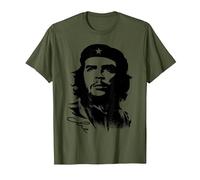 Che Guevara Rebel Cuban Camiseta Guerrilla Revolution Camiseta, Hombre, Verde Oliva, XL