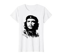 Che Guevara Rebel Cuban Camiseta Guerrilla Revolution Camiseta, Mujer, Blanco, XS