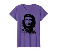Che Guevara Rebel Cuban Camiseta Guerrilla Revolution Camiseta, Mujer, Morado Jaspeado, XL