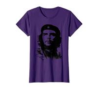 Che Guevara Rebel Cuban Camiseta Guerrilla Revolution Camiseta, Mujer, Morado, M