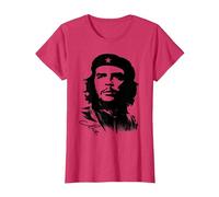 Che Guevara Rebel Cuban Camiseta Guerrilla Revolution Camiseta, Mujer, Rojo Jaspeado, L