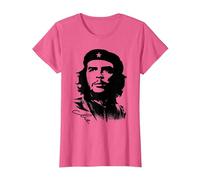 Che Guevara Rebel Cuban Camiseta Guerrilla Revolution Camiseta, Mujer, Rosa Jaspeado, XL