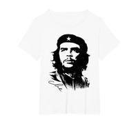 Che Guevara Rebel Cuban Camiseta Guerrilla Revolution Camiseta, Mujer Tallas Grandes, Blanco, 1XL Grande