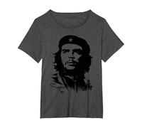 Che Guevara Rebel Cuban Camiseta Guerrilla Revolution Camiseta, Mujer Tallas Grandes, Jaspeado Oscuro, 2XL Grande