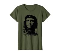 Che Guevara Rebel Cuban Camiseta Guerrilla Revolution Camiseta, Mujer, Verde Oliva, M
