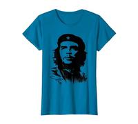 Che Guevara Rebel Cuban Camiseta Guerrilla Revolution Camiseta, Mujer, Zafiro, L