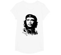 Che Guevara Rebel Cuban Camiseta Guerrilla Revolution Camiseta, Niñas, Blanco, L