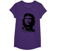 Che Guevara Rebel Cuban Camiseta Guerrilla Revolution Camiseta, Niñas, Morado, L