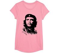 Che Guevara Rebel Cuban Camiseta Guerrilla Revolution Camiseta, Niñas, Rosado, L