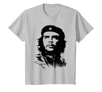 Che Guevara Rebel Cuban Camiseta Guerrilla Revolution Camiseta, Niños, Plata, 8 años