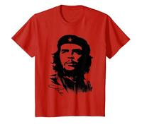 Che Guevara Rebel Cuban Camiseta Guerrilla Revolution Camiseta, Niños, Rojo, 6 años