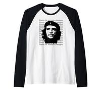 Che Guevara Revolucion Cuba Guerrillero Icono Comunismo Camiseta Manga Raglan
