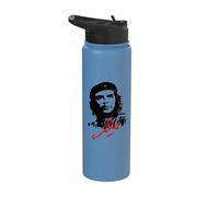 Che Guevara Shirt Rebel Signature Guerrilla Icon Revolution Stainless Steel Insulated Water Bottle