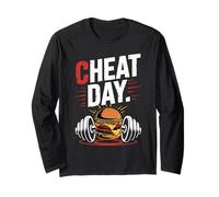 Cheat Day Fitness Indulgencia Gimnasio Pausa Dieta Chill Day Manga Larga