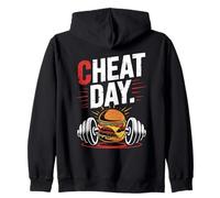 Cheat Day Fitness Indulgencia Gimnasio Pausa Dieta Chill Day Sudadera con Capucha