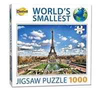 Cheatwell Games 658 13343 1000 Piece Jigsaw EA World'S Smallest Puzzles Eiffel Tower