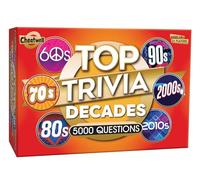 Cheatwell Games Top Trivia Decades Quiz Game - 5000 Preguntas para probar tu Conocimiento de música, Cine, televisión, Ciencia, Comida, Bebida, Cultura, Conocimiento General de los últimos 60 años,