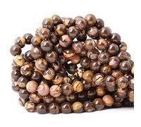 CHEAVIAN 45 cuentas redondas sueltas de jaspe natural de África de 8 mm para manualidades, pulseras, collares, aretes, joyería, 1 cuerda de 15 pulgadas