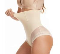 CheChury Braga Faja Reductora Mujer Invisible Adelgazante Braguitas Moldeadoras Vientre Plano Abdomen Cintura Alta Faja Postparto Shapewear Pantalón Control de Shapewear String Braguitas Body Shaper