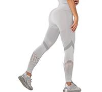 CheChury Leggings Mujer Push Up Mallas Pantalones Deportivos anticeluliticos Suave Malla Transpirable Elásticos Alta Cintura Elásticos Yoga Fitness de Control la Barriga
