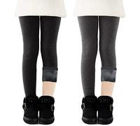 CheChury Leggings Niñas Térmico Pantalones Forros Polar Leggings Fleece Niñas Leggins Térmicos Pantalón Algodón Cálido Leggings Invierno Niñas Pantalones Largos Terciopelo Pantalones Bordados Niñas