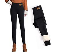 CheChury Leggings Térmicos Mujeres Mallas de Deporte Cálido Invierno Térmico Leggins Cintura Alta Pantalones Winter Elásticos Pantalon de Cálido Fleece Lined Pantalones Deportivos Slim Grueso Cómodo